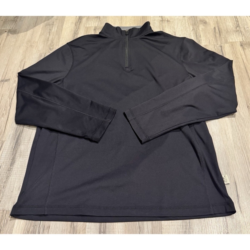 Rorie Whelan Golf Black 1/4 Zip Pullover Long Sleeve Men's XL Polyester